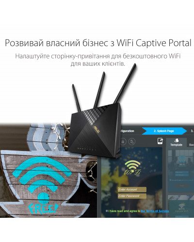 Бездротовий 3G/4G маршрутизатор Asus 4G-AX56