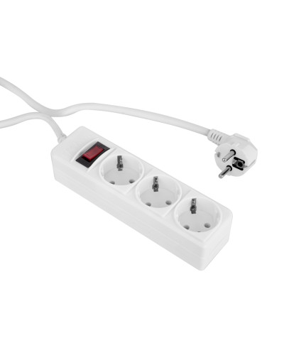 Фільтр живлення ProLogix (PRS-P3CU-45W) 3x1.0мм2 мідь, 3 розетки, 4.5 м, білий