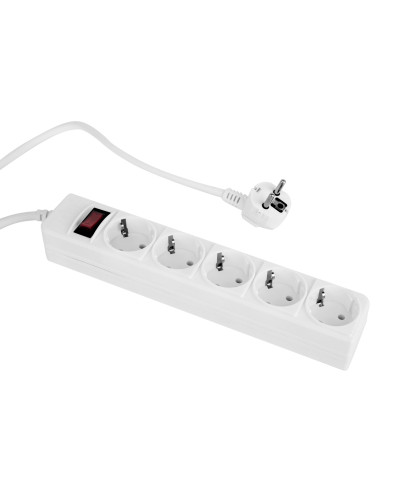 Фільтр живлення ProLogix (PRS-P5CU-18W) 3x1.0мм2 мідь, 5 розеток, 1.8 м, білий