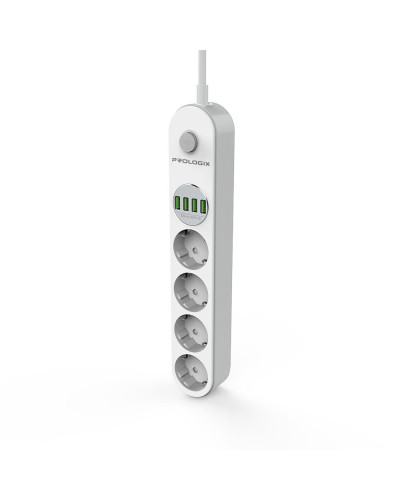 Фільтр живлення ProLogix Premium (PR-SE4432W) 4 розетки, 4 USB, 2 м, білий