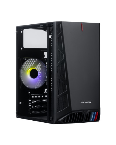Корпус Prologix E112 Black Tempered Glass