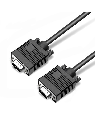 Кабель Prologix VGA - VGA (M/M), HD15M/HD15M (3+9С), 5 м, Black (PR-VGA-VGA-P-06-28-5m)