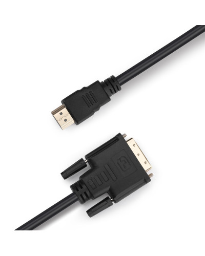 Кабель Prologix Premium HDMI - DVI V 1.3 (M/M), Single Link, 18+1, 3 м, Black (PR-HDMI-DVI-P-01-30-3m)