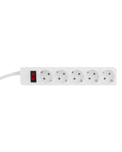 Фільтр живлення ProLogix (PRS-P5CU-45W) 3x1.0мм2 мідь, 5 розеток, 4.5 м, білий