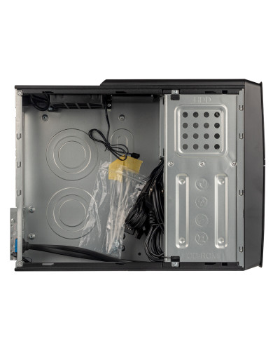 Корпус Prologix E106 Slim Black Door 400W