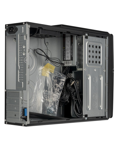 Корпус Prologix E106 Slim Black Door 400W