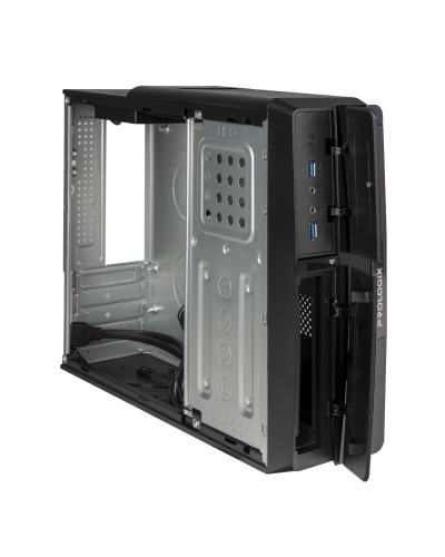 Корпус Prologix E106 Slim Black Door 400W