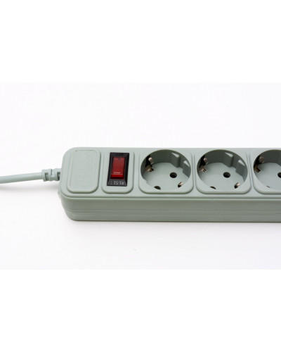 Фільтр живлення ProLogix (PRS-050P5-30G) 5 розеток, 3 м, сірий