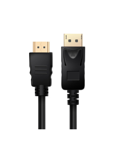 Кабель Prologix DisplayPort - HDMI V 1.2 (M/M), 1.8 м, Black (PR-DP-HDMI-P-02-30-18m)