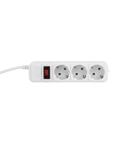 Фільтр живлення ProLogix (PRS-075P3-30W) 0.75 мм, 3 розетки, 3 м, білий