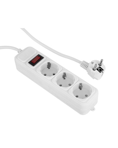 Фільтр живлення ProLogix (PRS-075P3-45W) 0.75 мм, 3 розетки, 4.5 м, білий