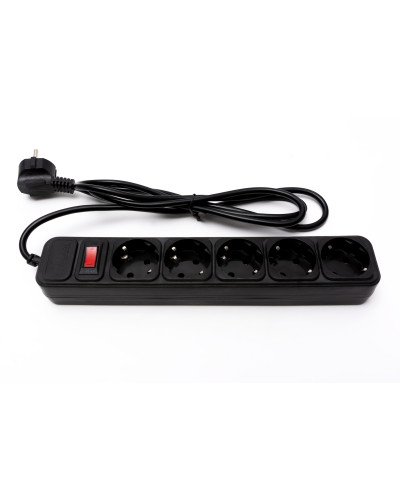 Фільтр живлення ProLogix (PRS-050P5-18B) 5 розеток, 1.8 м, чорний
