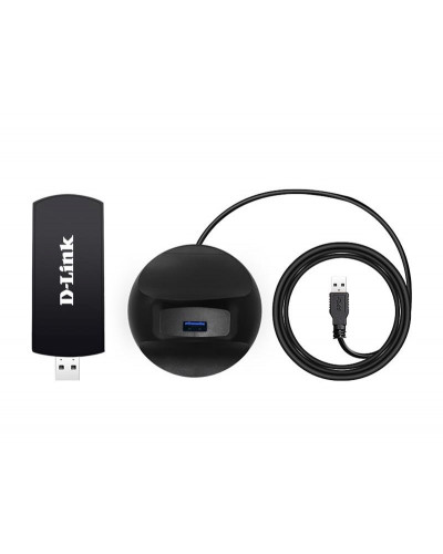 Бездротовий адаптер D-Link DWA-192 802.11ac, USB