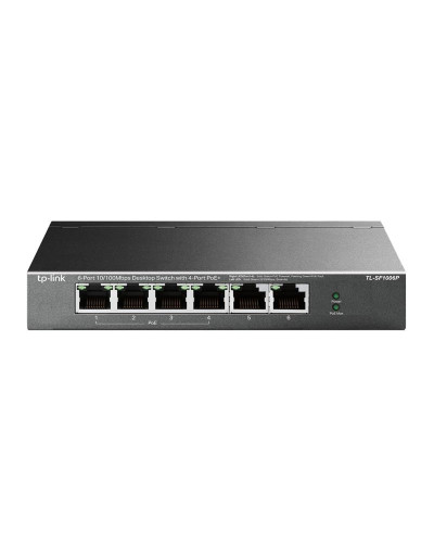 Комутатор TP-Link TL-SF1006P (2хFE, 4xFE PoE+, max PoE 67W)