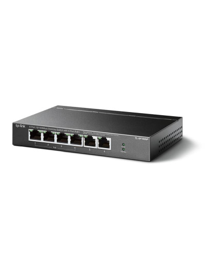 Комутатор TP-Link TL-SF1006P (2хFE, 4xFE PoE+, max PoE 67W)