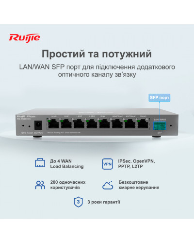 Маршрутизатор Ruijie Reyee RG-EG209GS