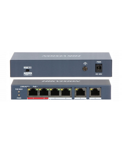 Комутатор Hikvision DS-3E0106P-E/M