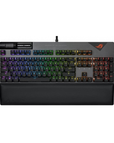 Клавiатура Asus ROG Strix Flare II LED 104key NX Red US Black/Grey (90MP02D6-BKUA01)