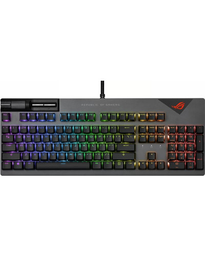 Клавiатура Asus ROG Strix Flare II LED 104key NX Red US Black/Grey (90MP02D6-BKUA01)