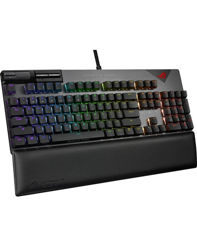 Клавiатура Asus ROG Strix Flare II LED 104key NX Red US Black/Grey (90MP02D6-BKUA01)