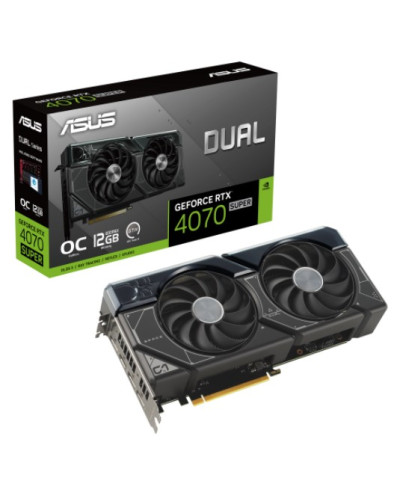 Відеокарта GF RTX 4070 Super 12GB GDDR6X Dual OC Asus (DUAL-RTX4070S-O12G)