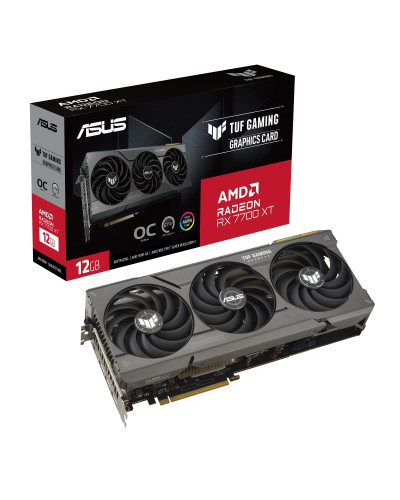 Відеокарта AMD Radeon RX 7700 XT 12GB GDDR6 TUF Gaming OC Asus (TUF-RX7700XT-O12G-GAMING)