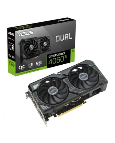 Відеокарта GF RTX 4060 Ti 8GB GDDR6 Dual OC SSD Asus (DUAL-RTX4060TI-O8G-SSD)