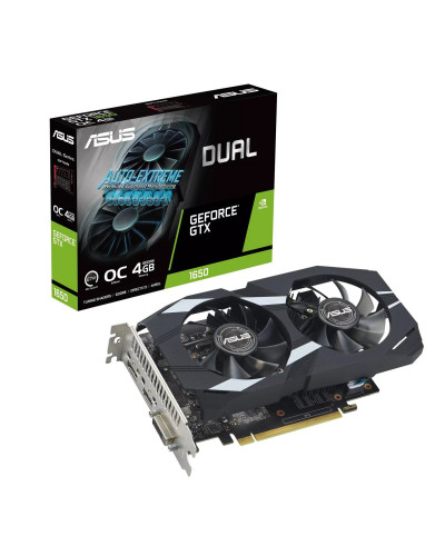 Відеокарта GF GTX 1650 4GB GDDR6 Dual EVO OC D6 Asus (DUAL-GTX1650-O4GD6-P-EVO)