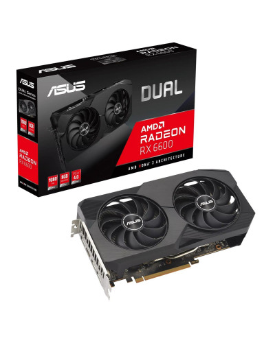 Відеокарта AMD Radeon RX 6600 8GB GDDR6 Dual V2 Asus (DUAL-RX6600-8G-V2)