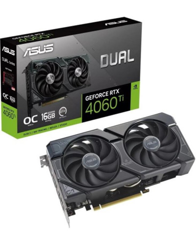 Відеокарта GF RTX 4060 Ti 16GB GDDR6 Dual OC Asus (DUAL-RTX4060TI-O16G)