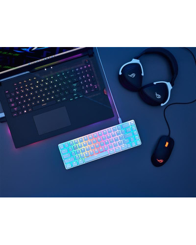 Клавiатура Asus ROG Falchion Ace LED 68key NX RD White (90MP0346-BKUA11)