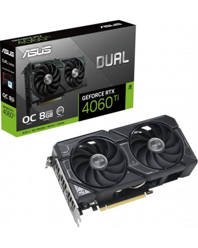 Відеокарта GF RTX 4060 Ti 8GB GDDR6 Dual OC Asus (DUAL-RTX4060TI-O8G)