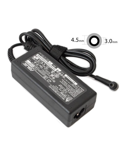 Блок живлення для ноутбука Asus 19V 3.42A 65W 4.5x3.0мм (AD103015) bulk