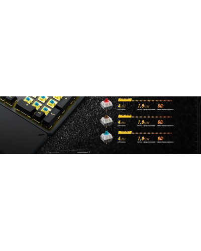 Клавiатура Asus TUF Gaming K3 RGB 104key Kailh BN UA Black (90MP01Q1-BKMA00)