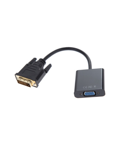Перехідник Atcom DVI - VGA (M/F), Dual Link, 0.1 м, Black (9214)