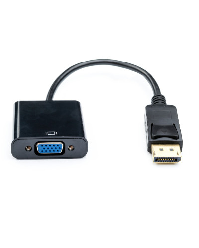 Перехідник Atcom DisplayPort - VGA (M/F), 0.1 м, Black (16851)