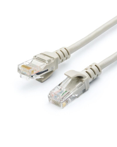 Патч-корд UTP Atcom Geplink Cat.5e, 26AWG, 1 м, сірий (GL8001)