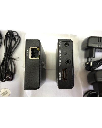Подовжувач Atcom HDMI - RJ-45 (F/F), до 120 м, Black (14157)