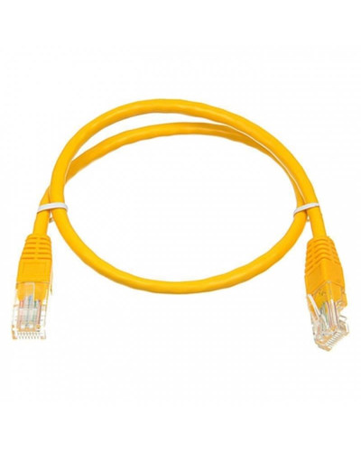 Патч-корд UTP Atcom RJ45, Cat.6, мідь, 0.5 м, жовтий