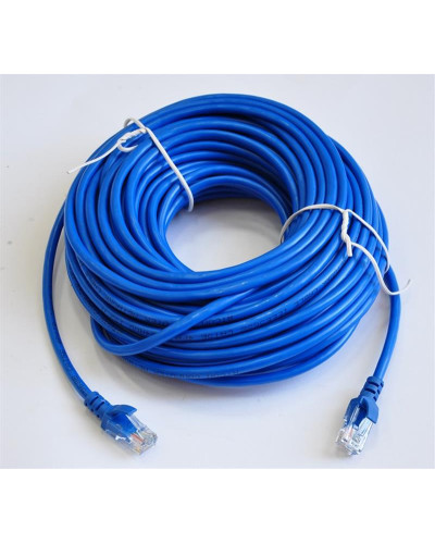 Патч-корд литой, UTP, RJ45, Cat.5e, 20m, синій