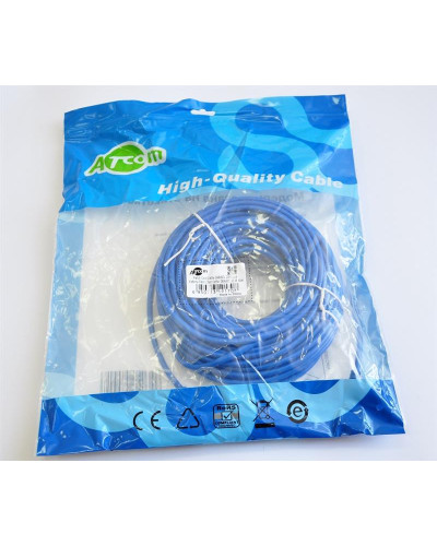 Патч-корд литой, UTP, RJ45, Cat.5e, 20m, синій