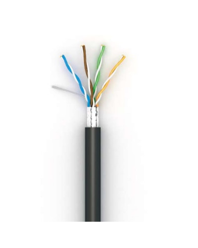 Кабель для зовнішньої прокладки Atcom (20799) Standard FTP, 0.5мм, ССА, CAT5e, 305м