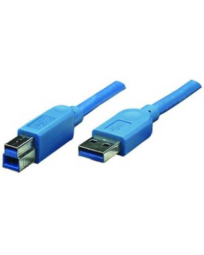 Кабель Atcom USB - USB Type-B V 3.0 (M/M), 1.8 м, blue (12823)