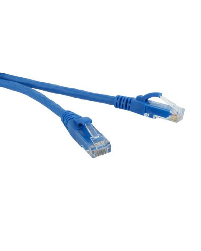 Патч-корд литой, UTP, RJ45, Cat.5e, 10m, синій