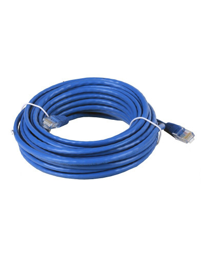 Патч-корд литой, UTP, RJ45, Cat.5e, 10m, синій