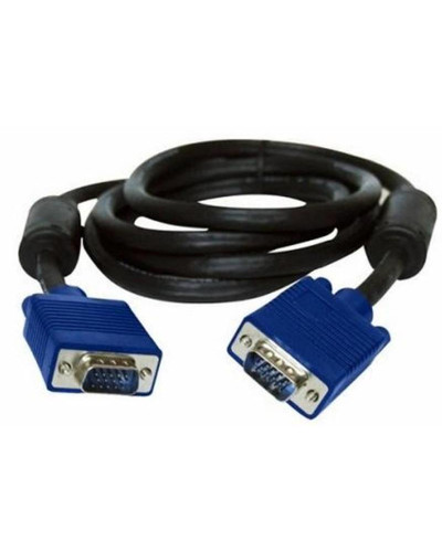 Кабель Atcom VGA - VGA (M/M), HD15, 1080p, з 2-ма фер. кільцями, 1.8 м, чорний (15261)