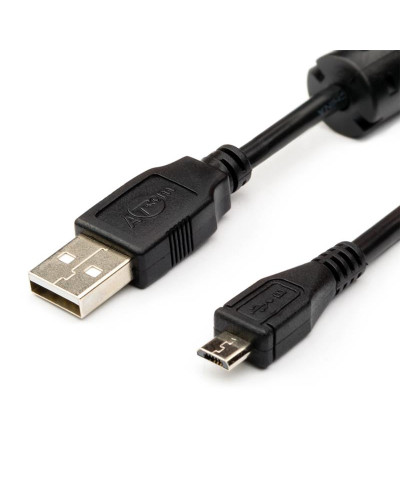 Кабель Atcom USB - micro USB V 2.0 (M/M), 1.8 м, чорний (9175) пакет