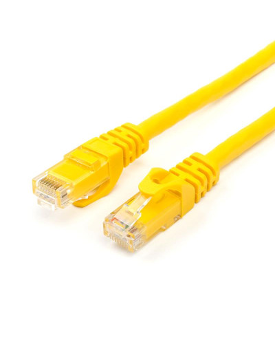 Патч-корд UTP Atcom RJ45, Cat.6, мідь, 3 м, жовтий