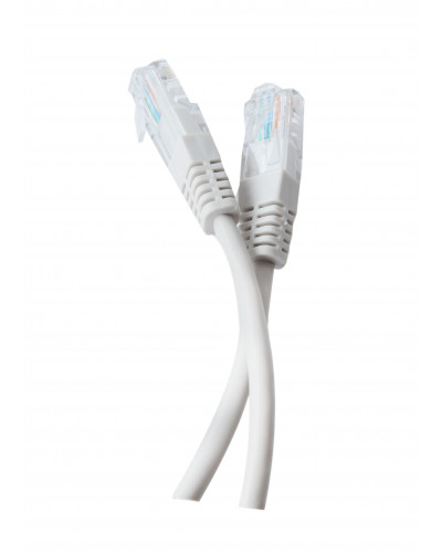Патч-корд литий Tecro UTP-RJ45-0100, RJ45, Cat.5e, 1m, сірий