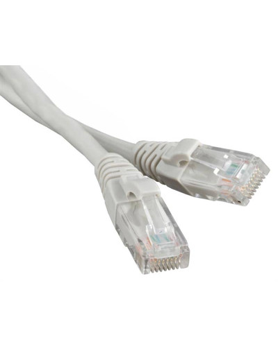 Патч-корд литой, UTP, RJ45, Cat.5e, 10m, сірий
